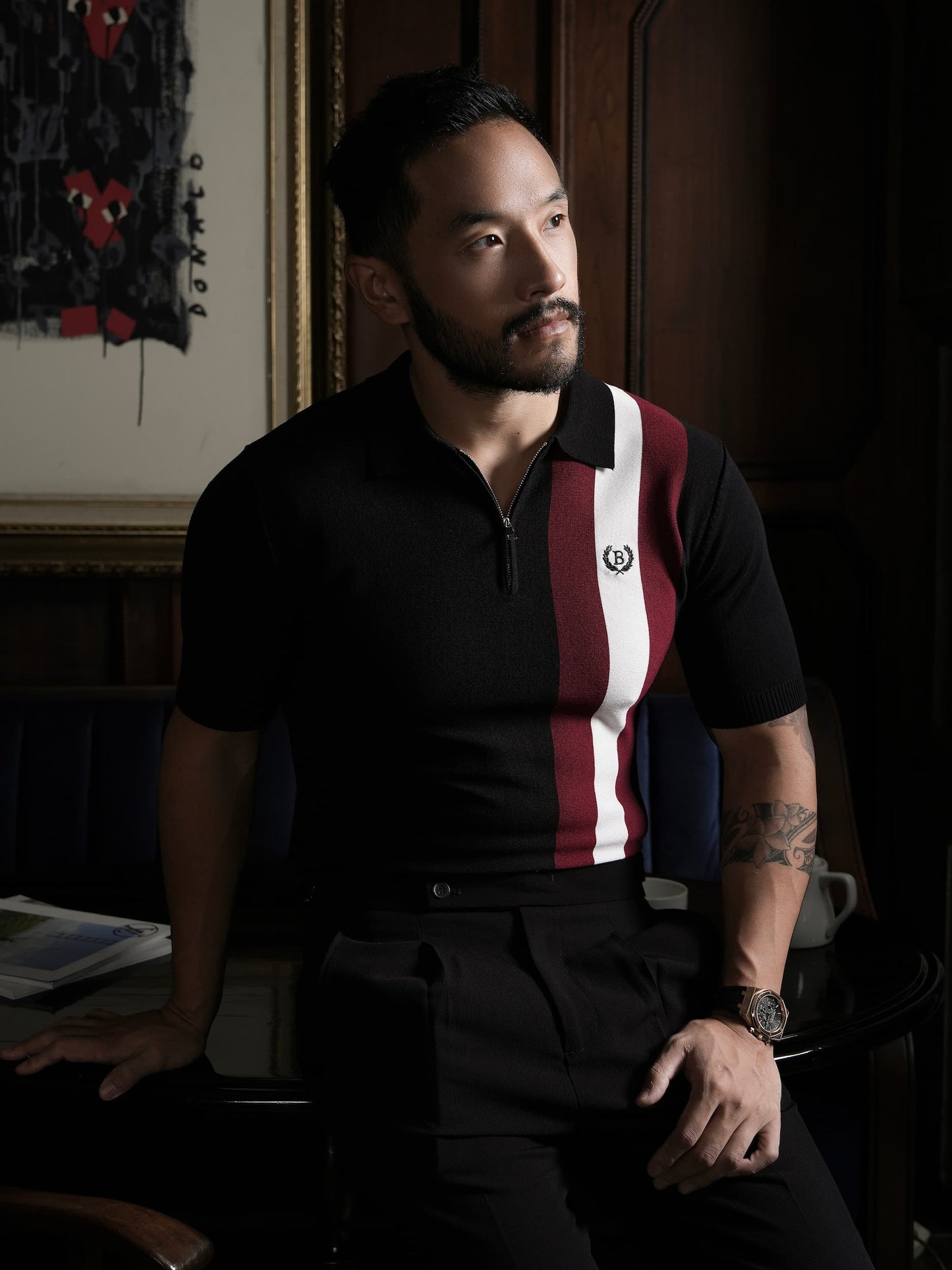 Black and Red Stripes