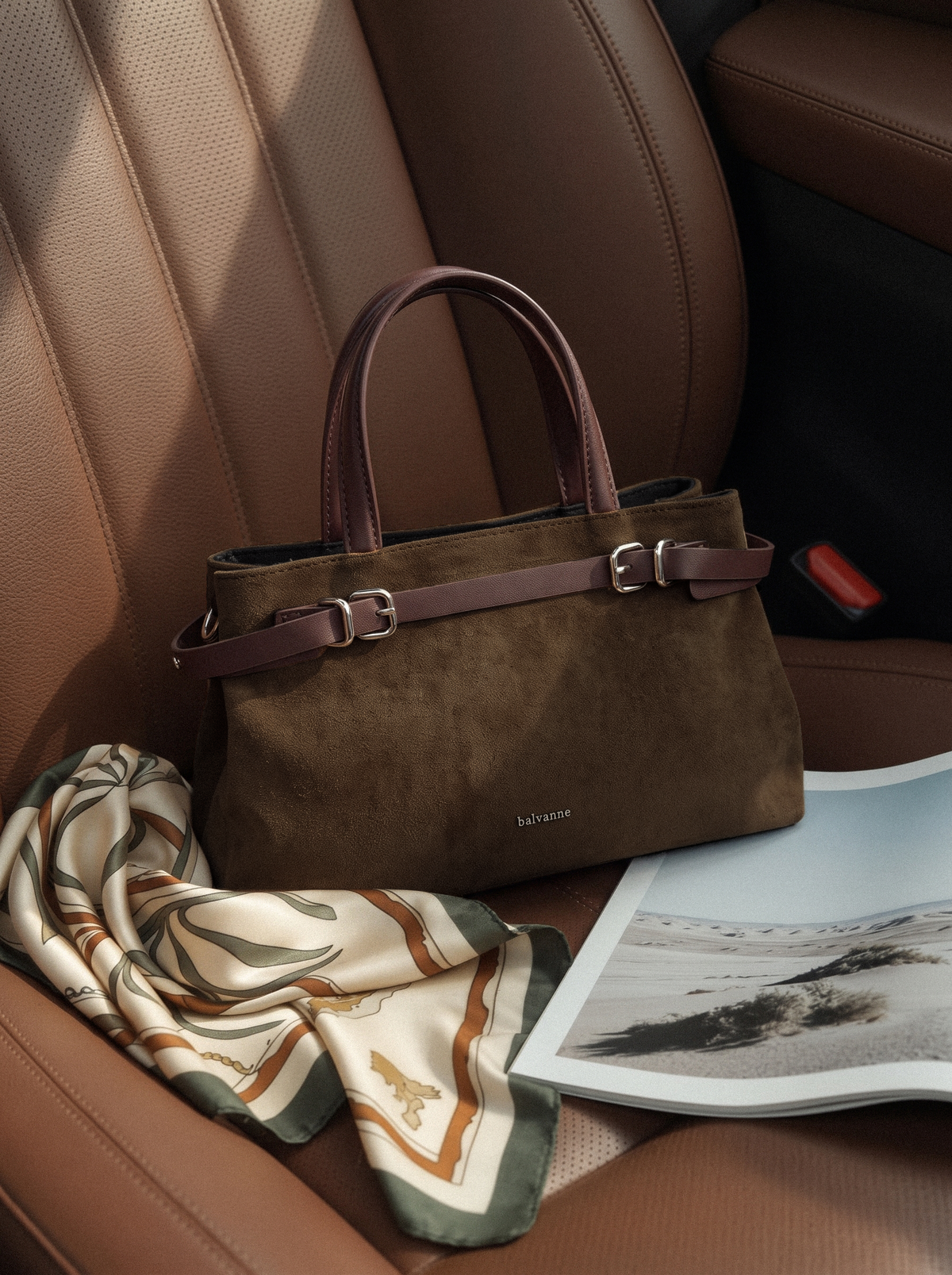 Balvanne Mist Moss Suede