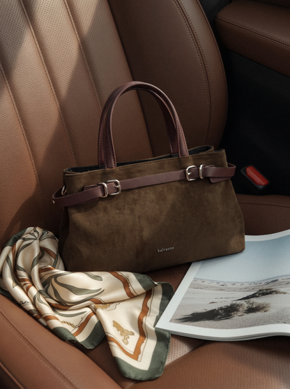 Balvanne Mist Moss Suede