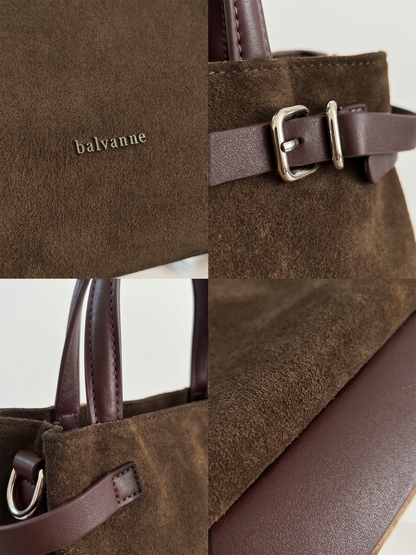 Balvanne Mist Moss Suede